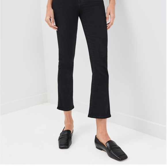 NIB Aeyde Tom Square Toe Calf Leather Black Penny Loafer - Picture 5 of 14